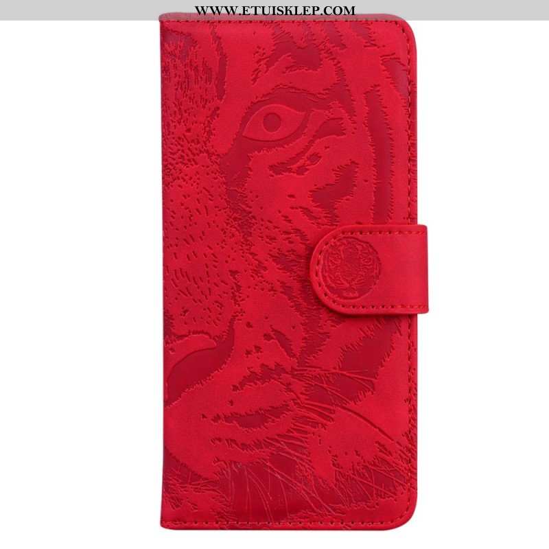 Etui Folio do Moto G73 5G Ślad Tygrysa